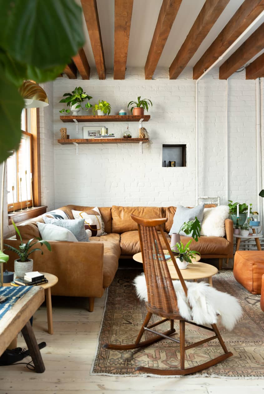 Scandinavian Inspired New York Loft Tour Photos | Apartment Therapy - Cozy Scandinavian Loft Apartment With Wooden Beams